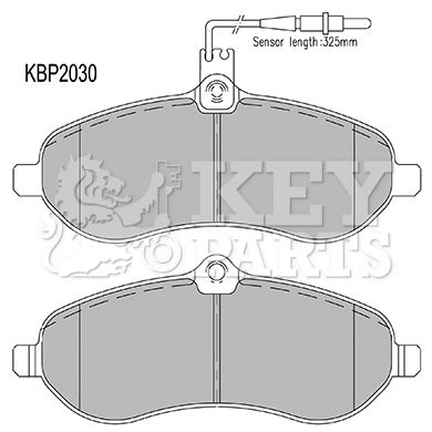 KEY PARTS Комплект тормозных колодок, дисковый тормоз KBP2030